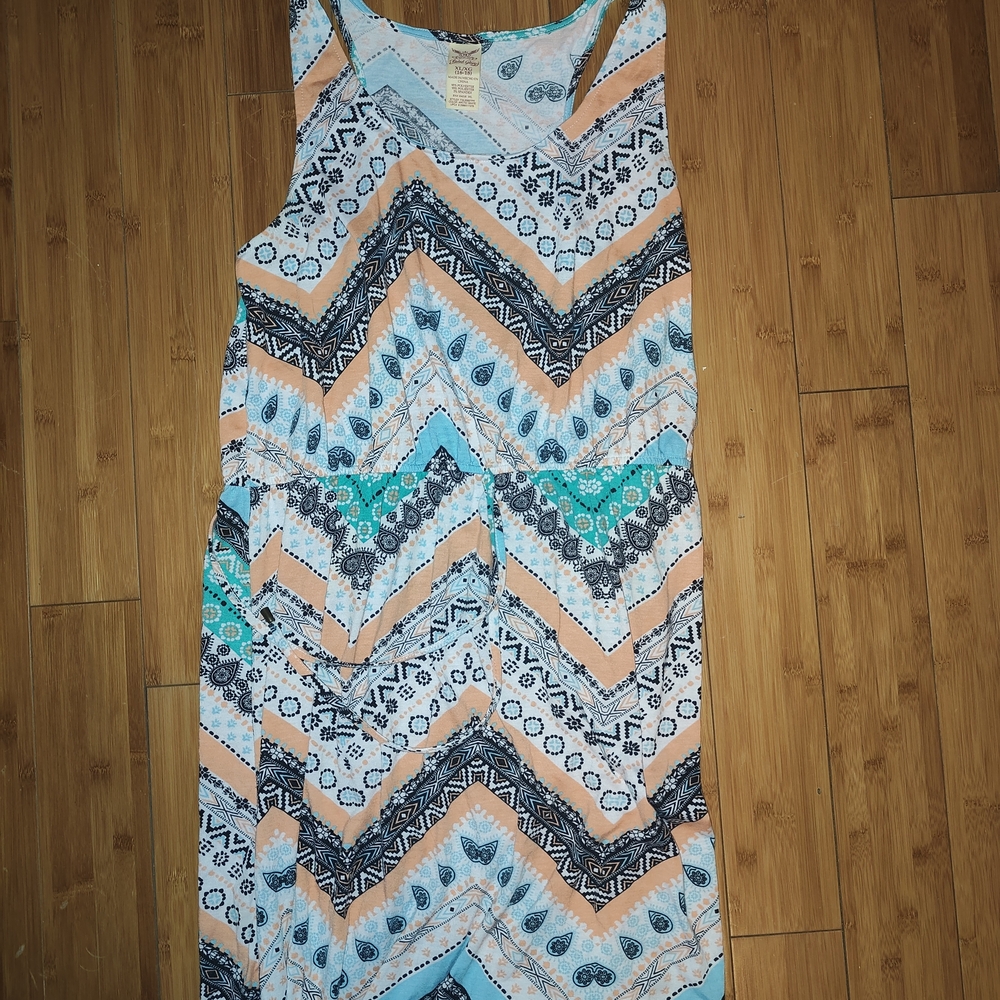 Chevron Patterned Maxi Dress